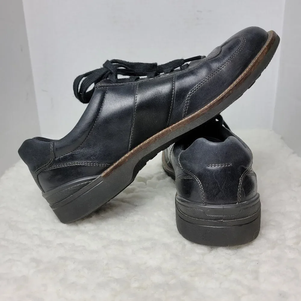 Ecco Chander Sneaker Men's Size 12  Black  Leather Casual Dress Shoes